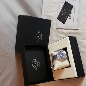 NEW GEVRIL Women's Astor Swiss Diamond Watch,  40mm - 0.24 ctw